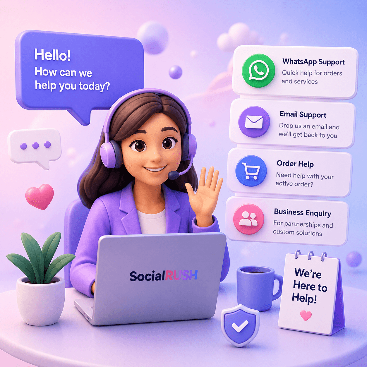 SocialRUSH contact support