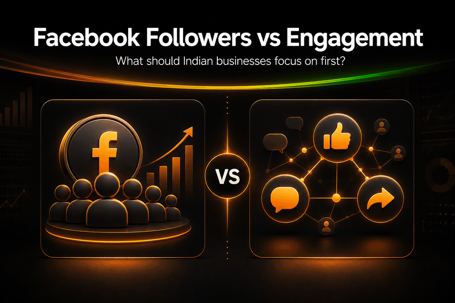 Facebook followers and engagement comparison for Indian businesses