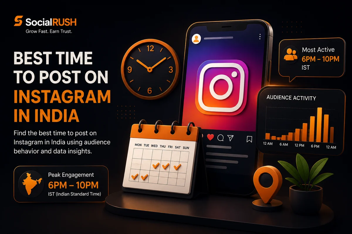Instagram posting schedule in India with audience activity times and content planning